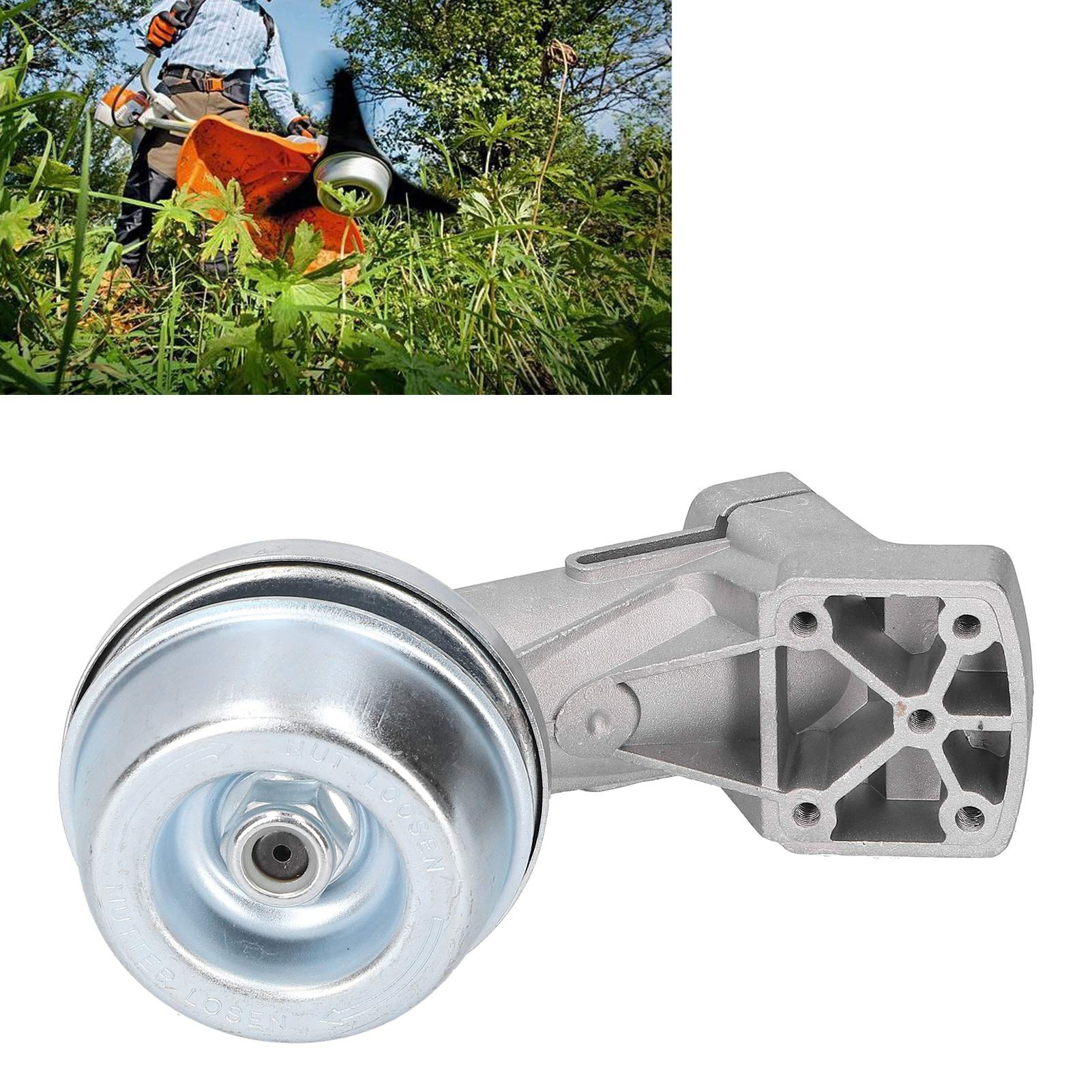 DAGT Cabezal de Engranaje de Caja de Cambios, Accesorios para Cortacésped, Cabezal de Engranaje de Recortadora Resistente Al Desgaste, para Desbrozadora STIHL