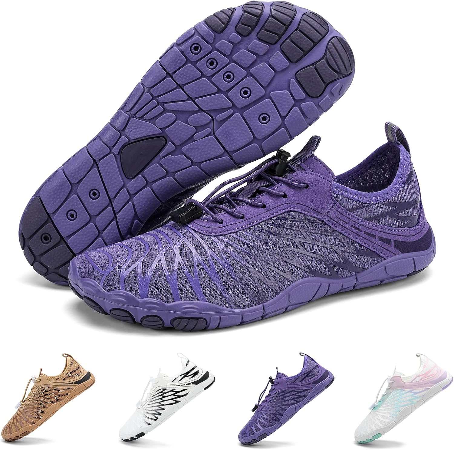 Hike Barefoot Shoes for Women Men Breathable & Non-Slip Athletic Footwear Wide Toe Water Shoes,Designed for Walking,Running&Swimming