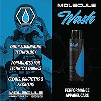 Vista 3 de Molecule Wash Cuidado de Ropa Deportiva de Alto Rendimiento Limpia, Brilla y Refresca Trajes de Carrera y Telas Técnicas 4 Onzas