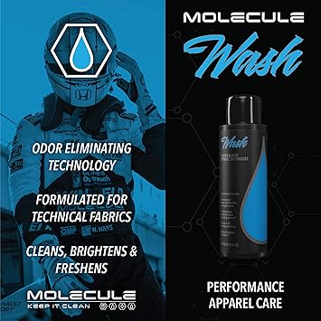 Molecule Athlete Kit - 16oz Wash & 16oz Refresh. Performance Apparel Care, Race Suits, Cleans & Deodorizes, 16 Ounces (1 Kit)