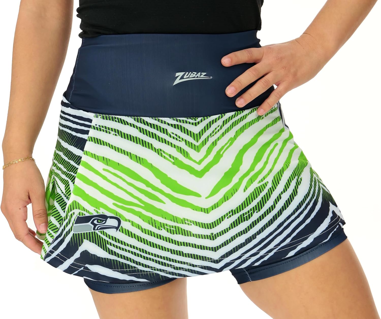 Zubaz NFL Women's Powermesh Skort with Pockets (X-Small - 3XL)