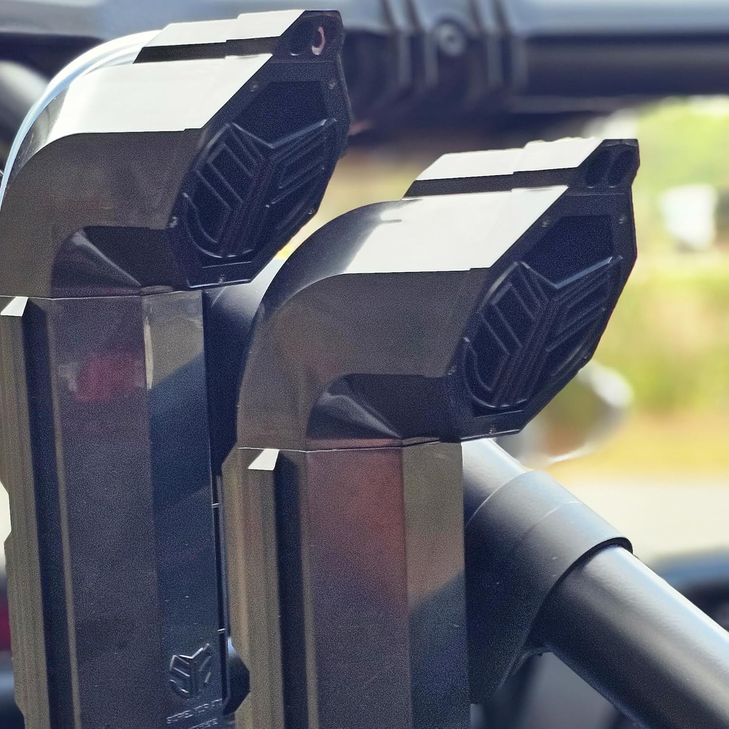 SYA Silicone Warrior Riser UTV Snorkel Kit Compatible with Polaris RZR 1000 XP/XP 4 2024 Models | Three 2 Inch Riser System | Provides Cool, Clear Air to Your Side by Side's Engine