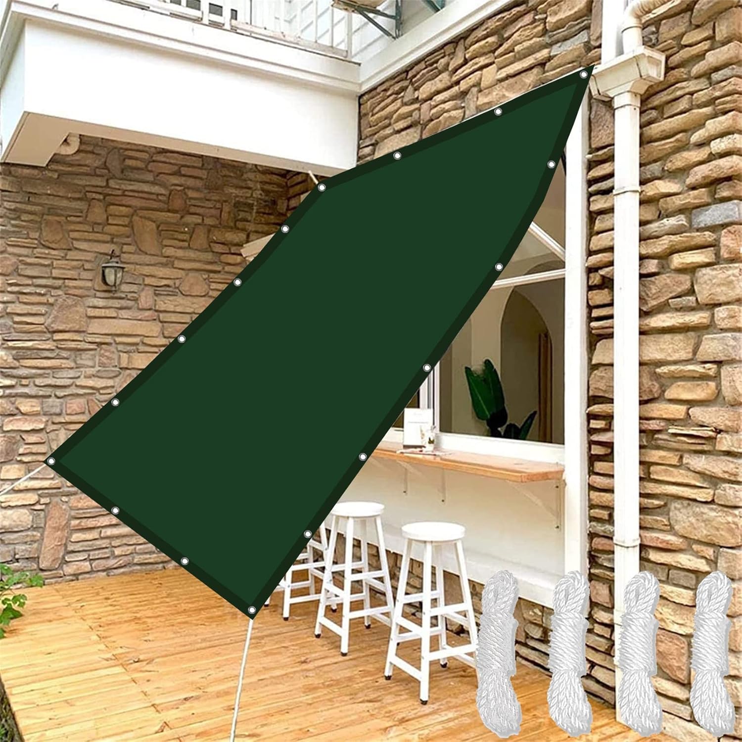 Sun Shade Sail Rectangle 6 x 9 m Water Resistant 98 UV