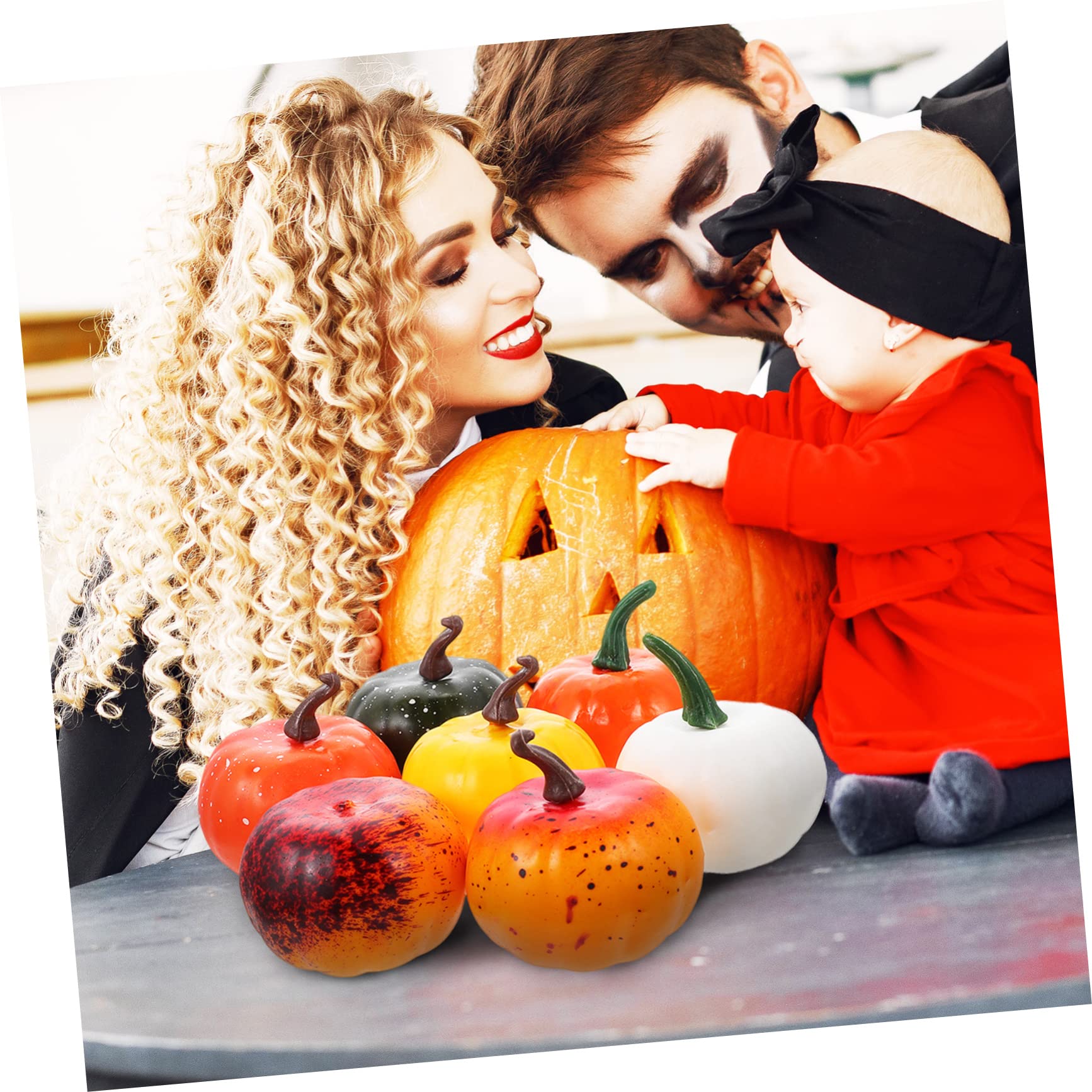 TOPBATHY 48 STK künstlicher Kürbis künstliche Kürbisse Halloween-Schaum- dekore auf dem Tisch Halloween Pumpkin Party-Requisiten -Modelle