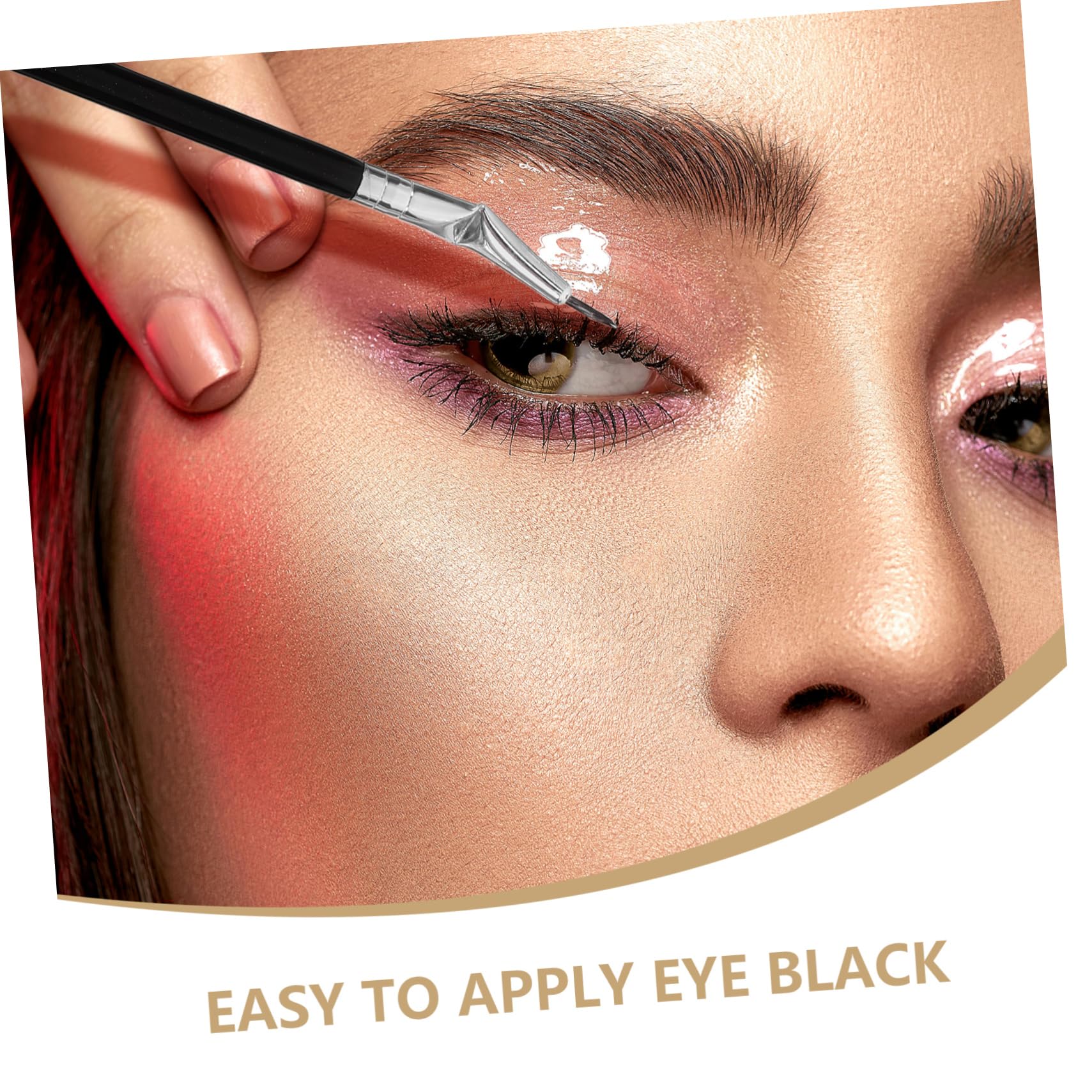 Didiseaon Elegant Mascara Brushes for Lashes Set of 1 Fan-Shaped Lash Brush Applicator Makeup Tools