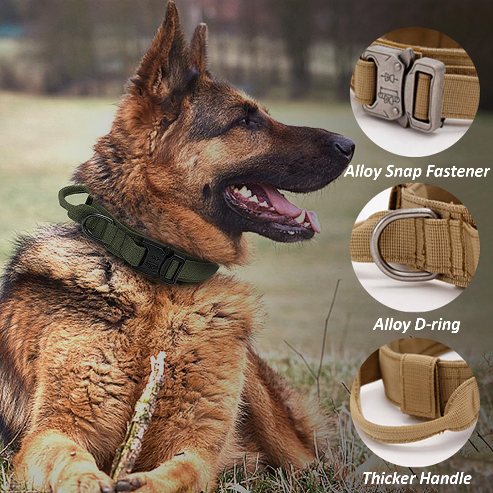 Arnes Perro Antitirones, Arnés Táctico para Perros Pequeño Medianos Y Grandes con Anillo Anti-Tirón Y Sistema Molle Chaleco Acolchado Ajustable para Adiesreamiento Correr,Negro,Medium