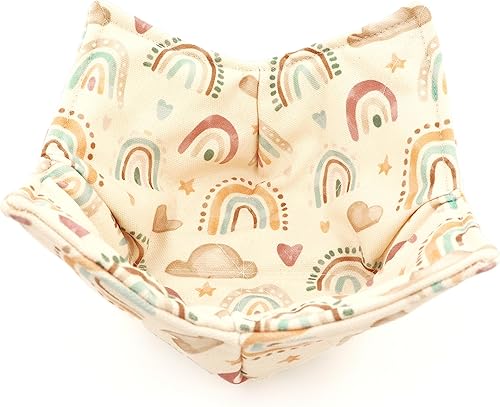 Miniatura 5 de Tazón de algodón apto para microondas, apto para microondas, soportes para tazones calientes, cuenco de sopa acogedor (E)