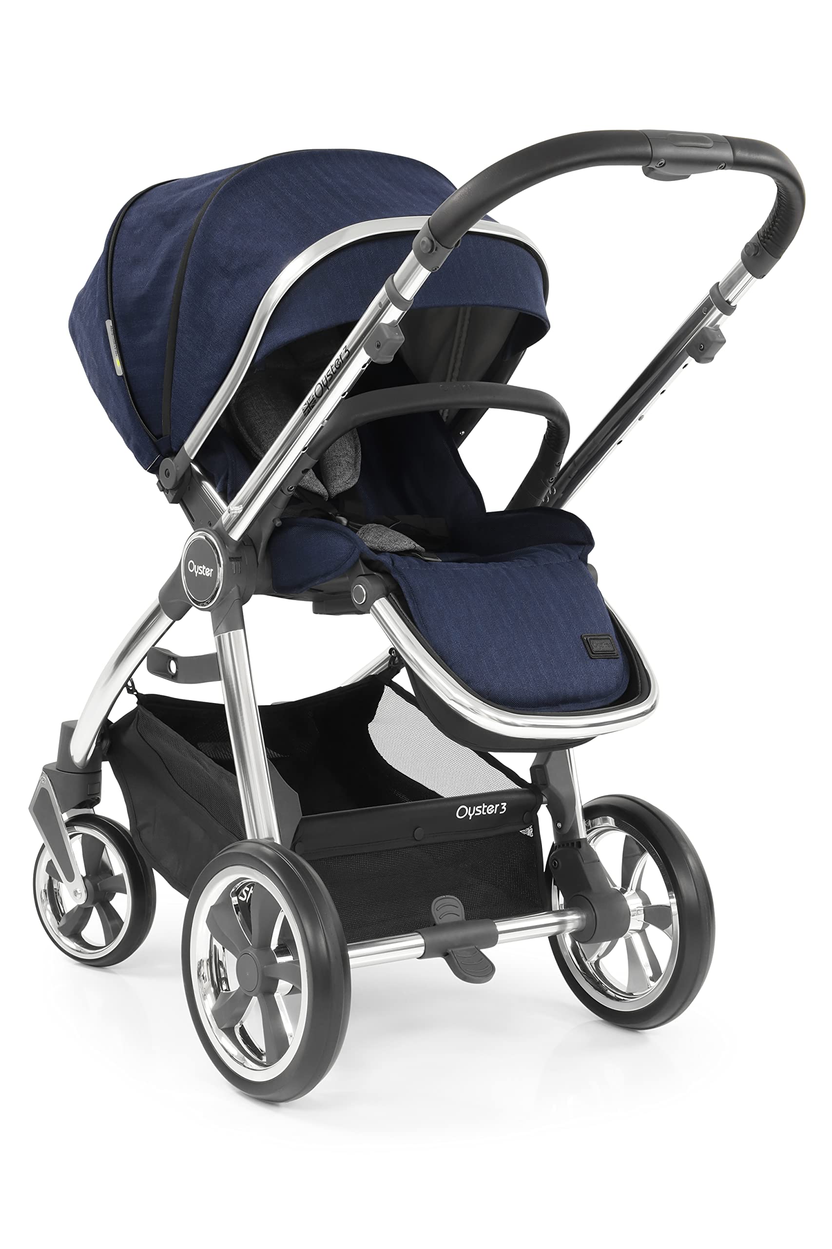 Babystyle Oyster 3 Sac de couchage pour siège de voiture avec miroir Bleu marine