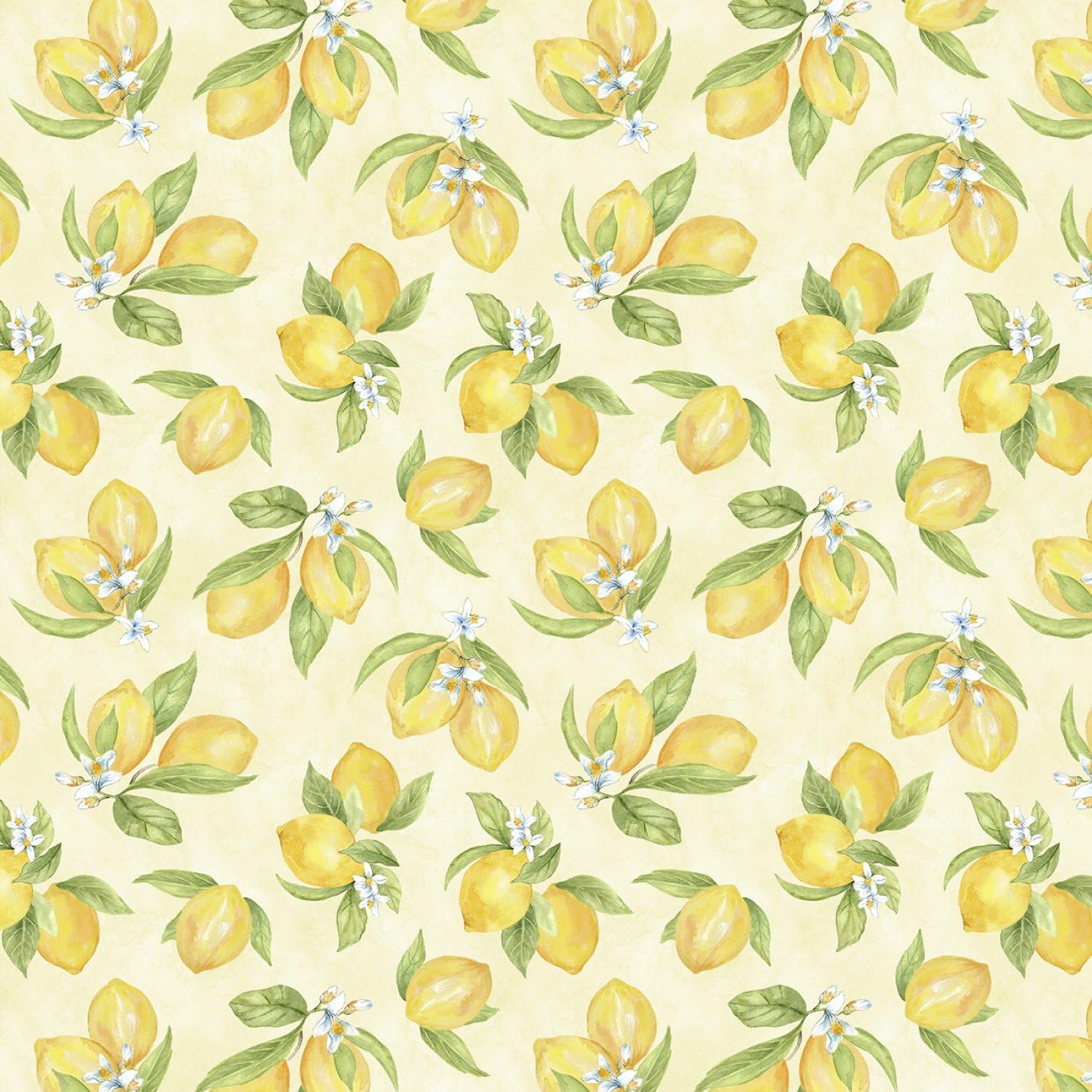 Wilmington Zest for Life by Cynthia Coulter 19155 557 Yellow Lemon Toss Fabric