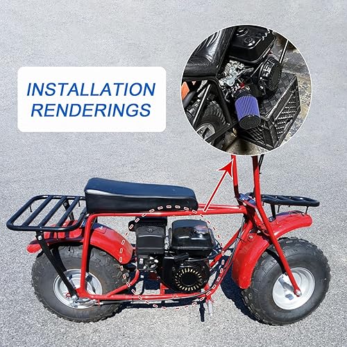 Vista 2 de Adaptador de filtro de aire de carburador mejorado de alto rendimiento para Coleman CT200U CT200U-EX BT200X GX160 Predator 212cc 196cc 6.5hp Motor