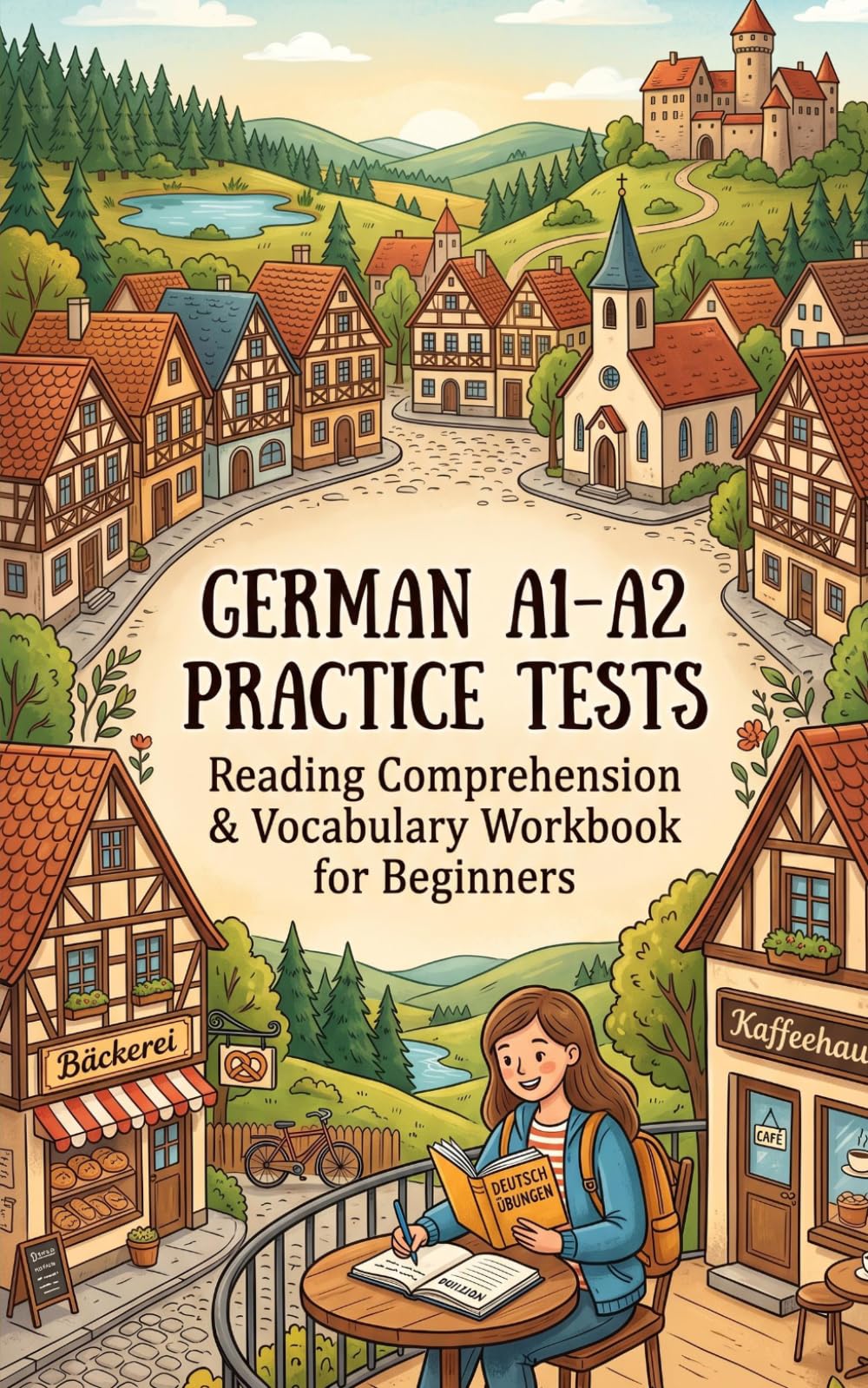 German A1-A2 Practice Tests: Reading Comprehension & Vocabulary Workbook for Beginners