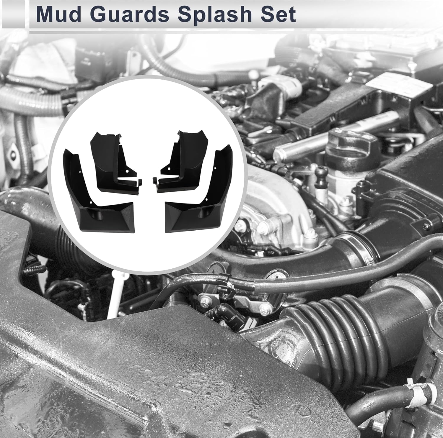 X AUTOHAUX 1set Front and Rear Mud Flaps Splash Guards Mud Guards for Subaru Ascent 2019-2023 W/Mount Accessories