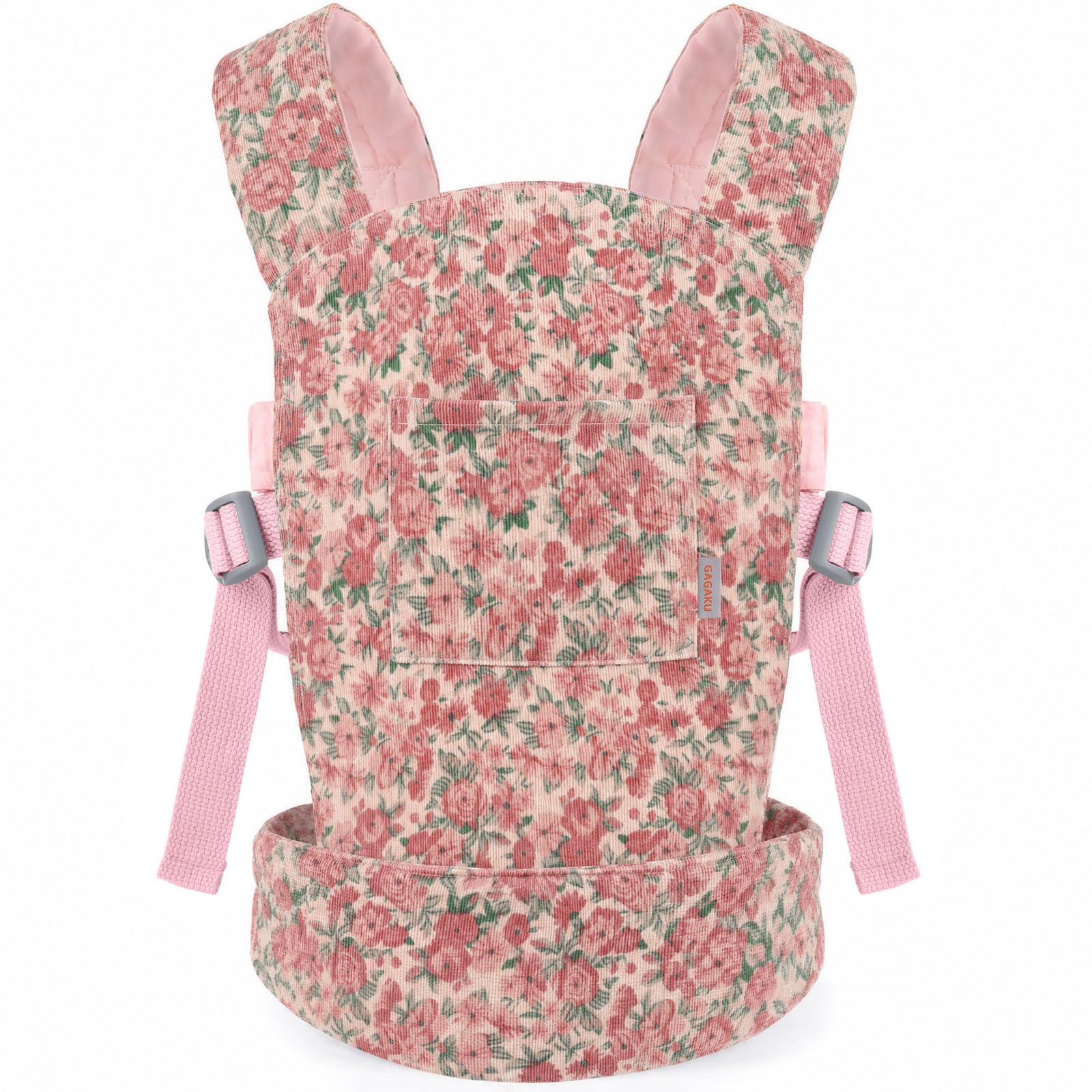 Corduroy Baby Doll Carrier with Adjustable Straps