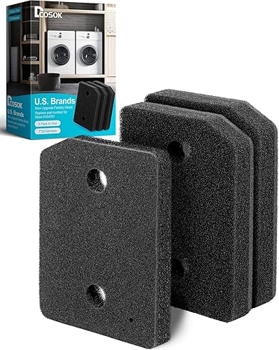 Paquete de 5 filtros de espuma Miele 9164761 de repuesto para todas las secadoras de secadora con bomba de calor Miele T1 TMB540WP TKS850WP TKG840WP