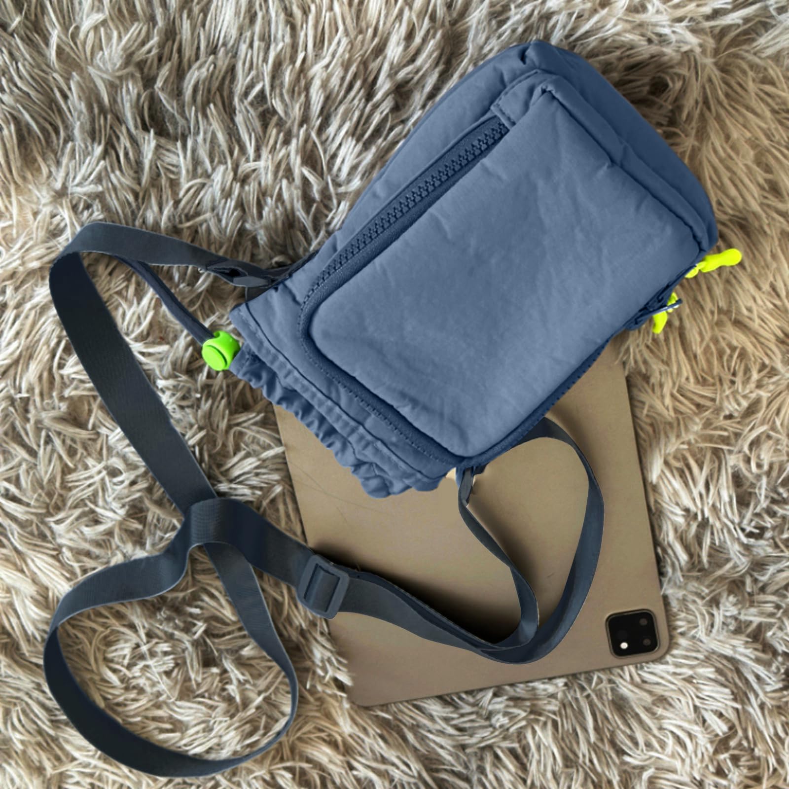 XuQiZZpp Water Bottle Carriers Slings Bag with Pocket Water Bottle Holder with Adjustable Strap Cup Accessories Crossbody Bag