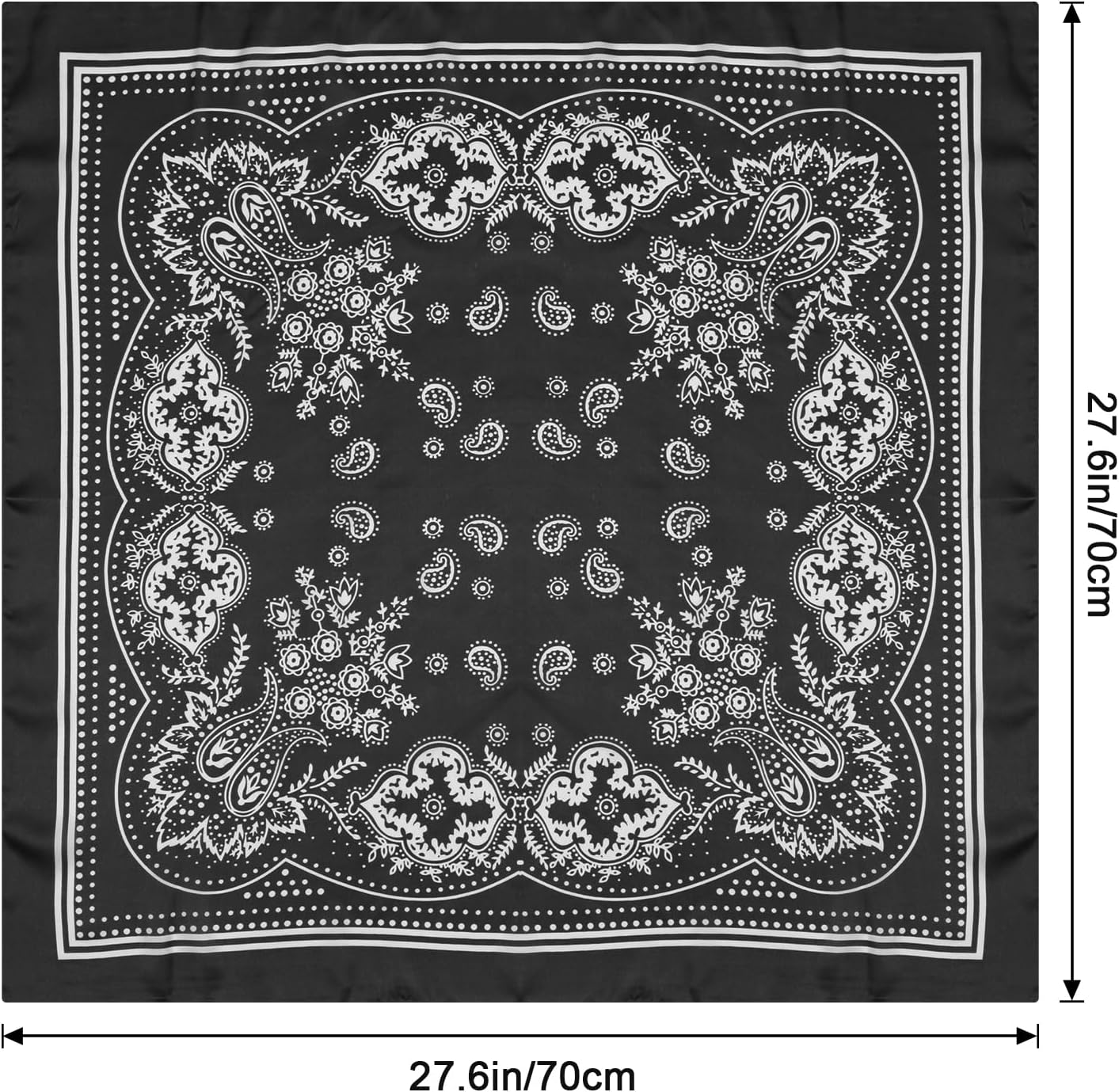 10Pcs 27.5 Inches Satin Head Scarf Square Silk Bandana Fashion Silk Hair Wrap Neck Scarf Boho Headwear for Women Girls - Image 2