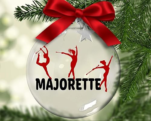 Bolas personalizadas del árbol del ornamento de Majorette para la noche del partido