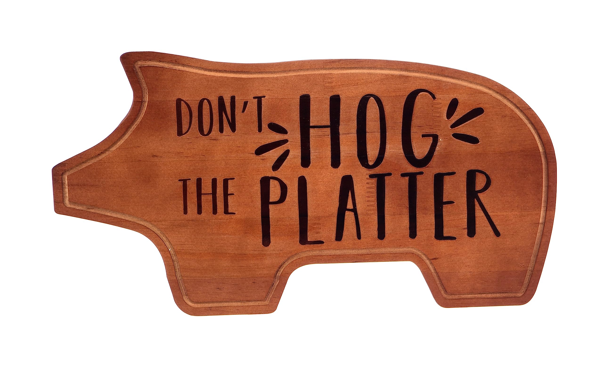 Boxer Gifts Don't Hog The Platter Charcuterie Board- Wooden Serving/Cheese Board
