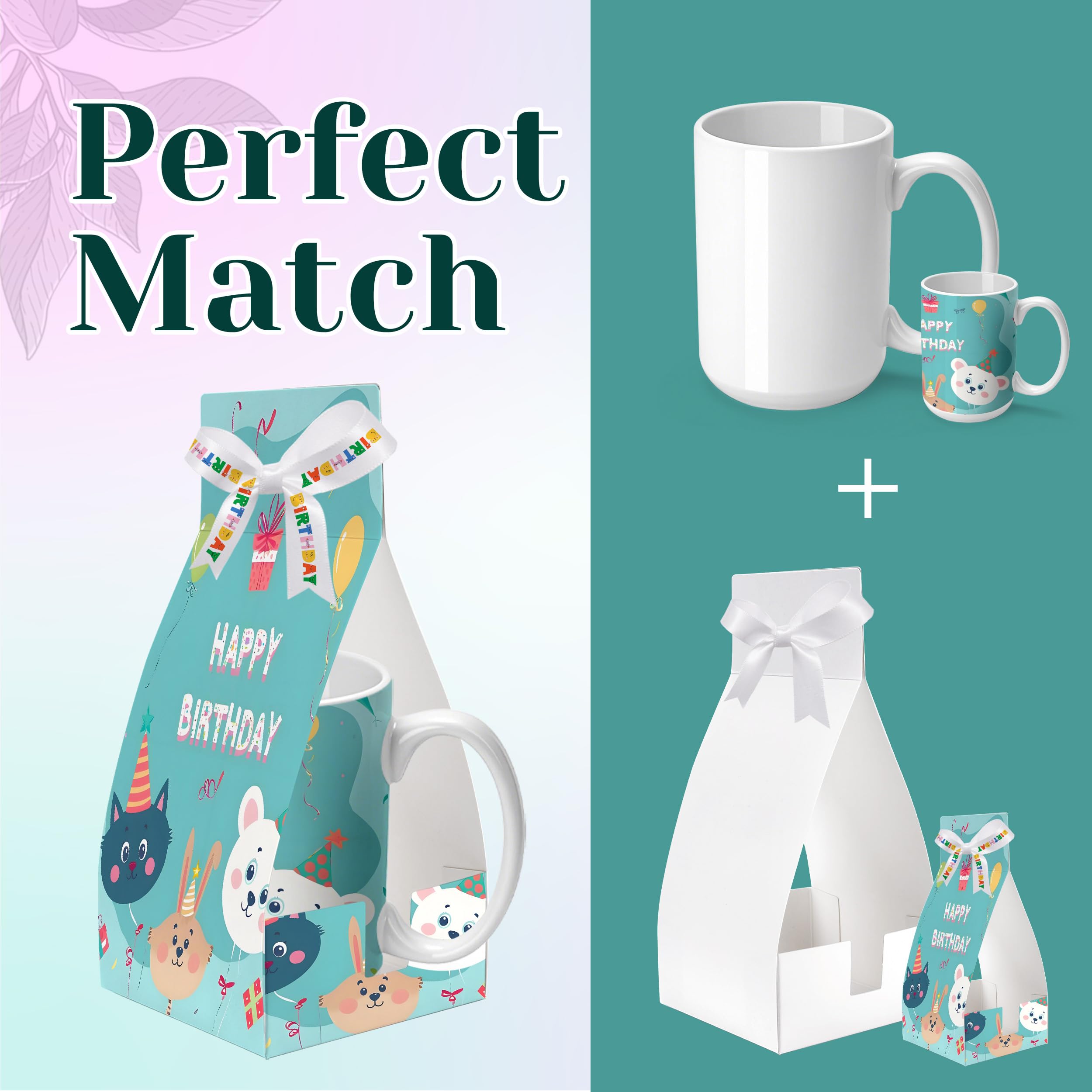 Joyclub 1 juego de tazas de sublimación en blanco de 15 onzas, tazas de cerámica blanca a granel con asa, tazas para sublimar para café, té, leche, sopa, regalos de bricolaje