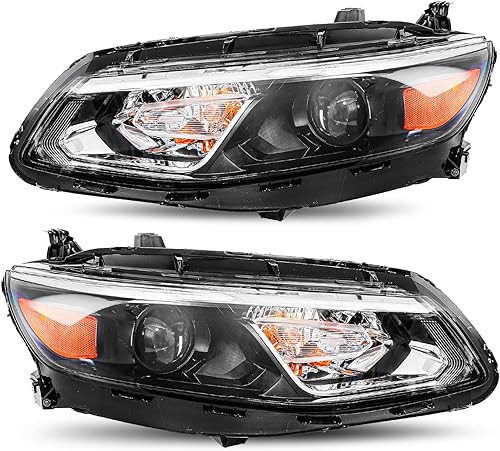 JSBOYAT Bombillas incluidas de repuesto para faros delanteros halógenos para Chevy Malibu Sedan OE 2016 2017 2018 estilo fábrica faro delantero lado