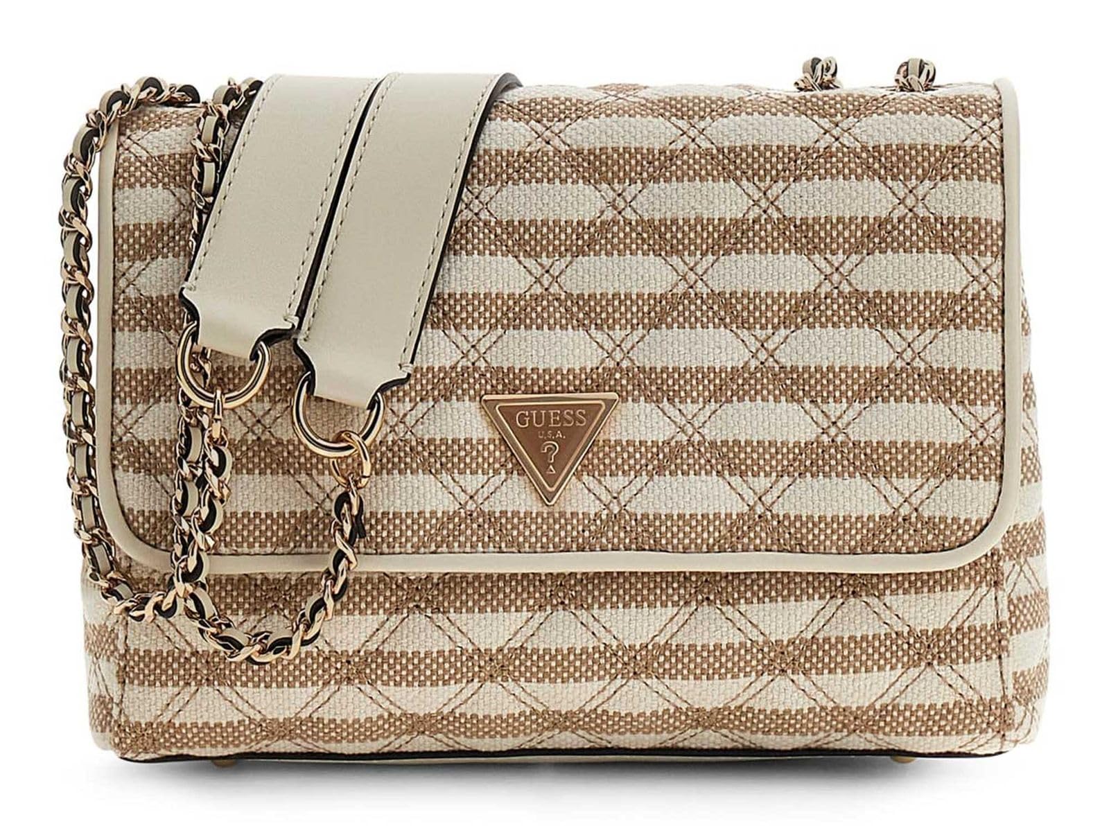 Guess Women's Beige Shoulder Bag Giully Ii