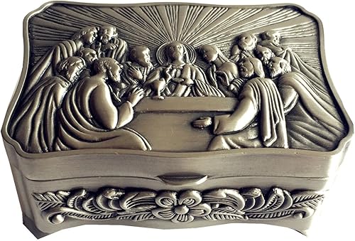 Miniatura 6 de elegantmedical Hecho a mano 18K chapado en oro de la escalera al cielo perla y esmalte perlas católica rosario crucifijo collar caja, Cobre