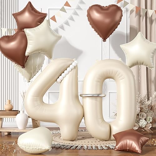 Miniatura 20 de Globos rosa pastel 25, juego de globos rosa bebé número 25, globo de papel de aluminio con estrella y corazón rosa con globo largo para mujeres y