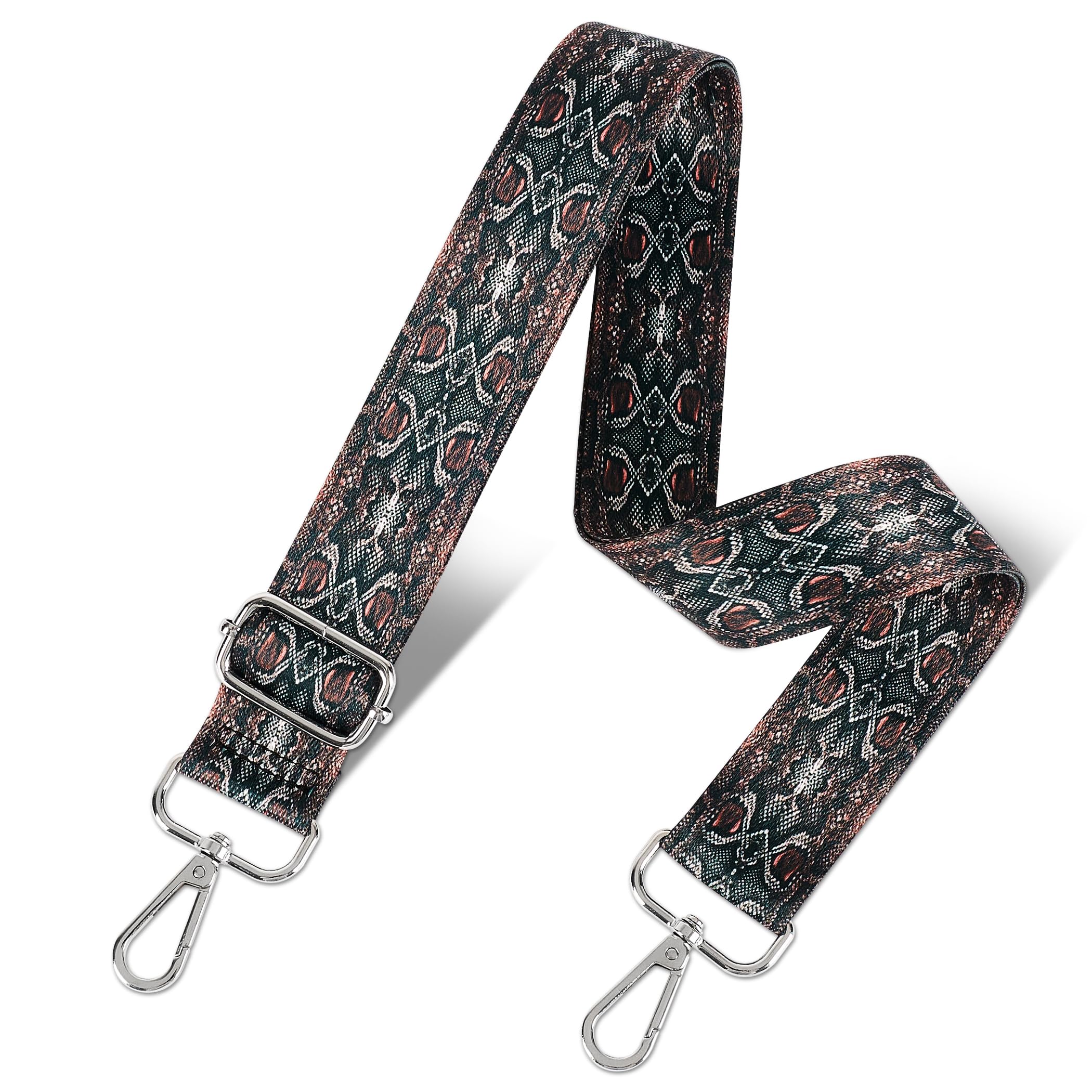 chushui Colorful Pattern Purse Strap, Wide Crossbody Bag Strap Replacement