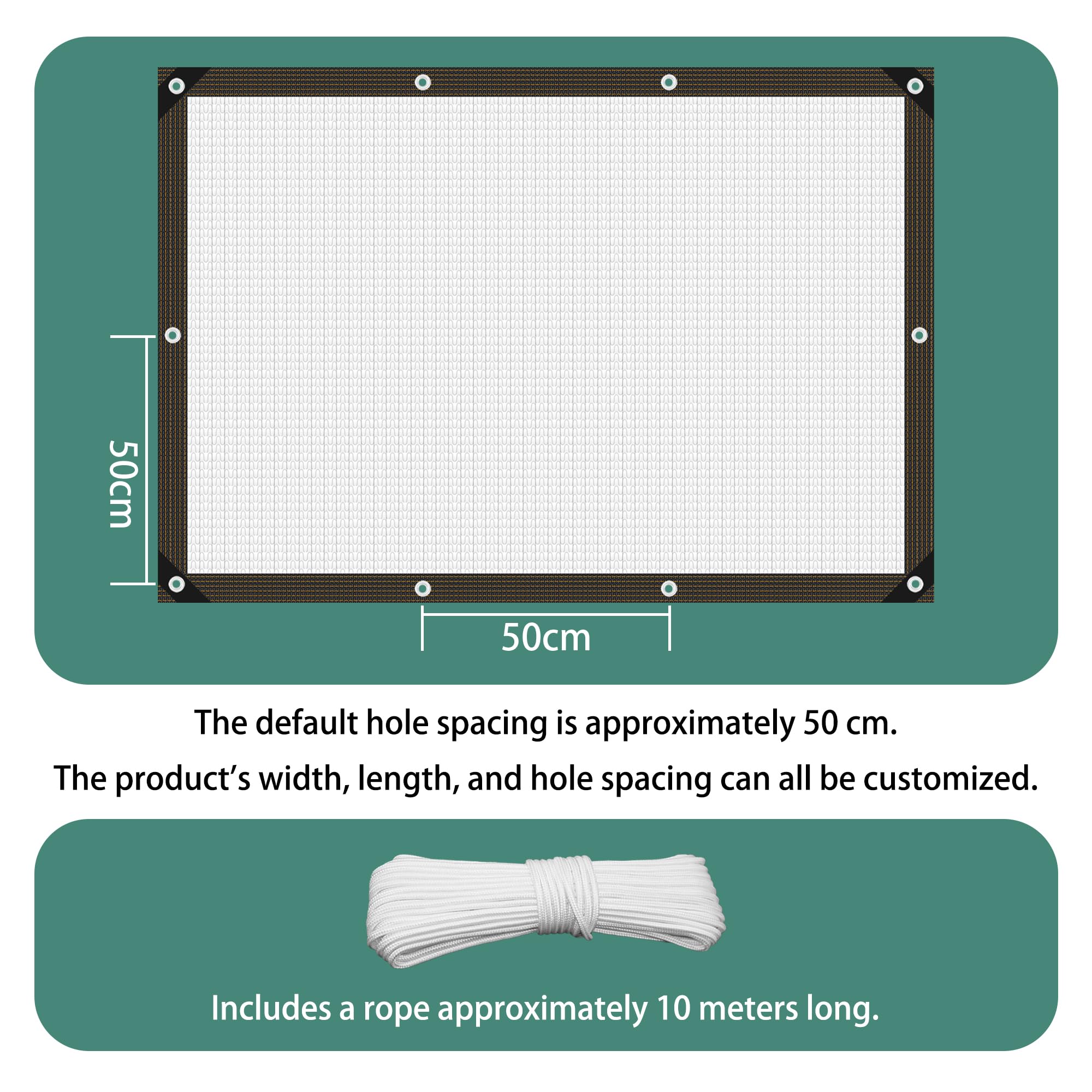 Rete Ombreggiante Alluminio 290 x 740 cm Anti UV Rete Ombreggiante per Serra Resist per Giardino, Auto, Pollaio, Cuccia per Cani, Esterno, Pergola, Patio, Campeggio, Argento