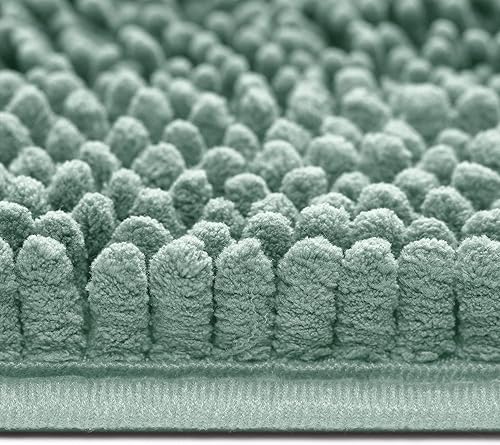 Miniatura 4 de Alfombra de baño de felpilla, suave y absorbente antideslizante alfombra de baño, alfombra de felpa para bañera y ducha, lavable a máquina