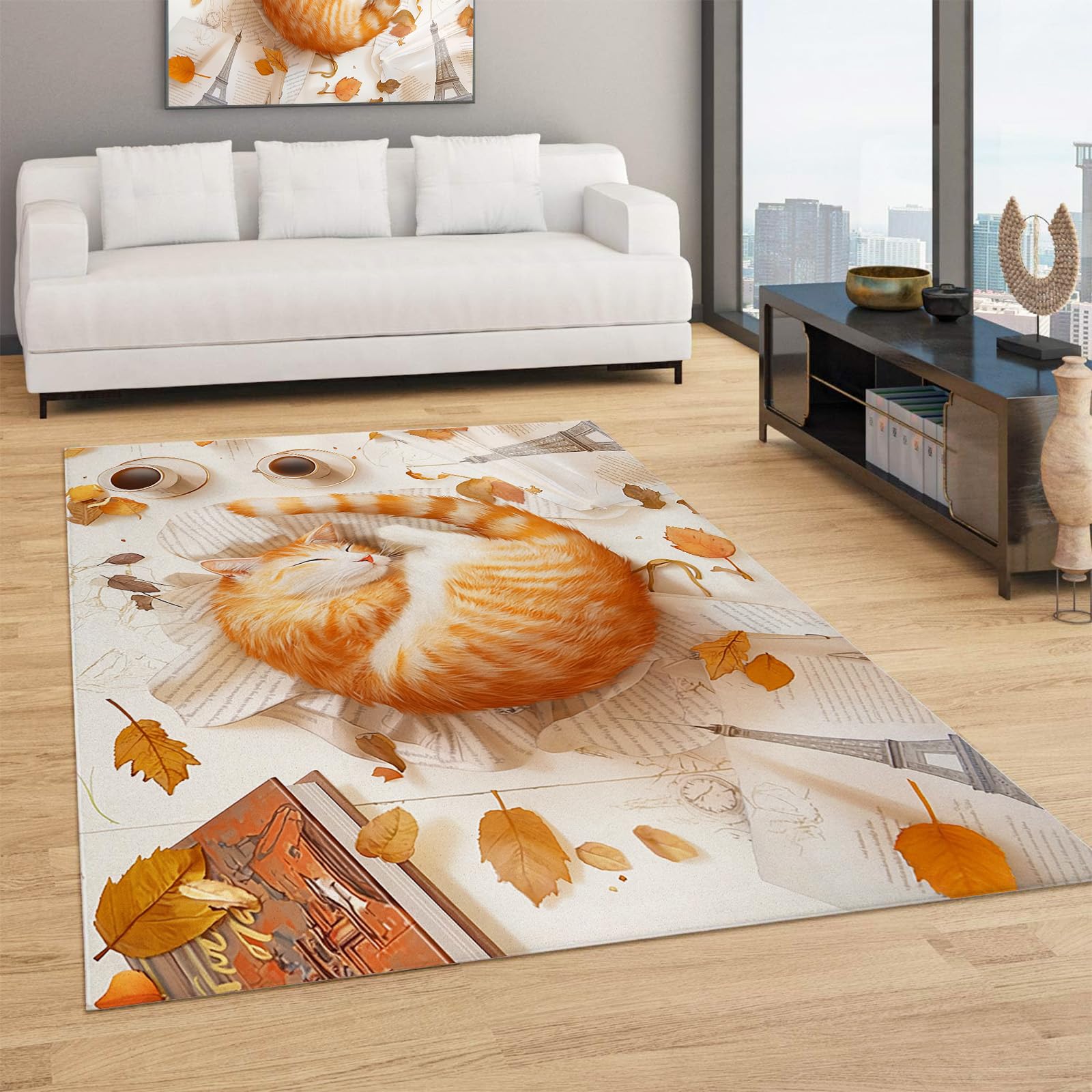 Tapis poils ras 90x180 moderne tapis antidérapant lavable salon chambre
