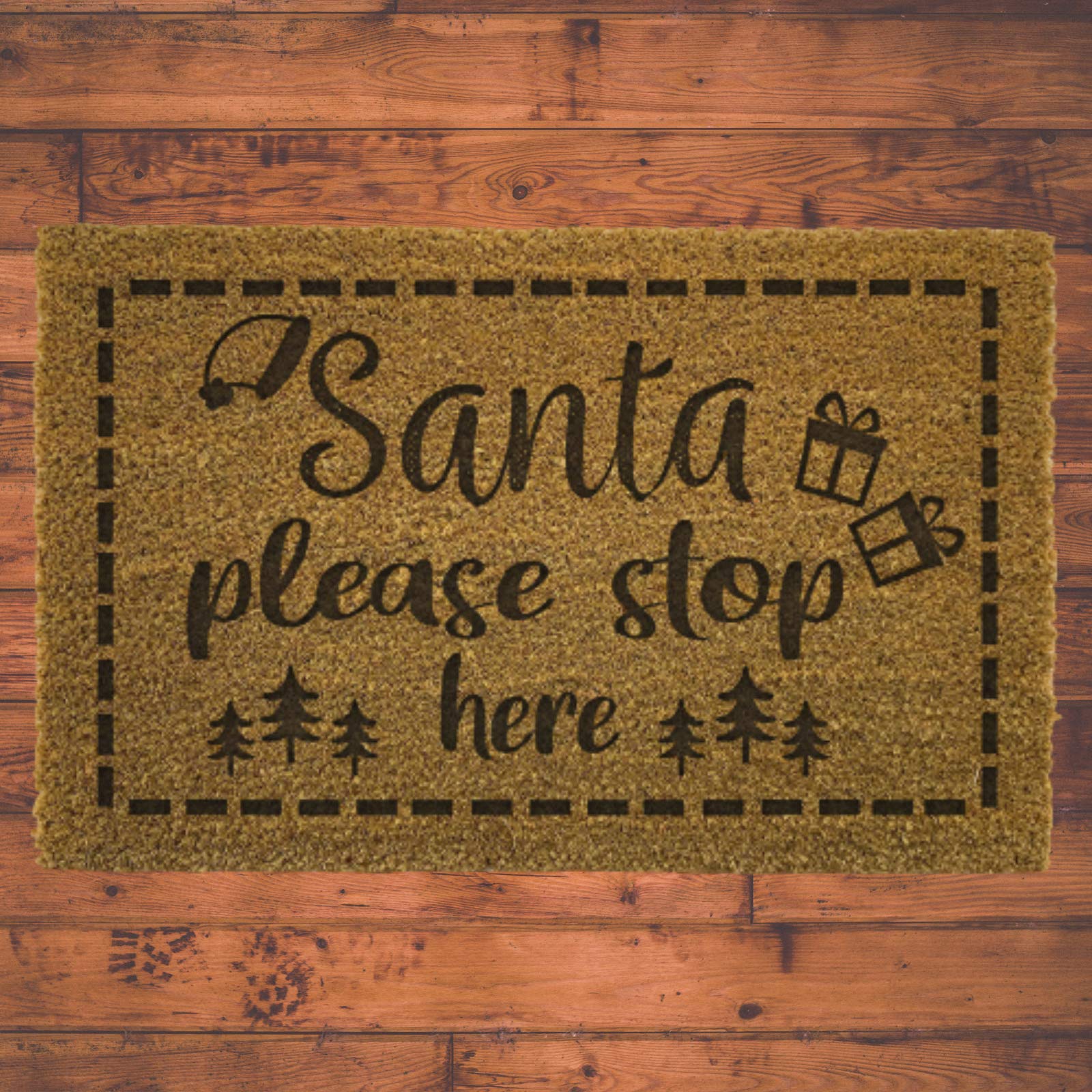 Be-Creative Paillasson personnalisé en fibre de coco / Paillasson de Noël / Paillasson de Noël – (Paillasson de Noël) JS2