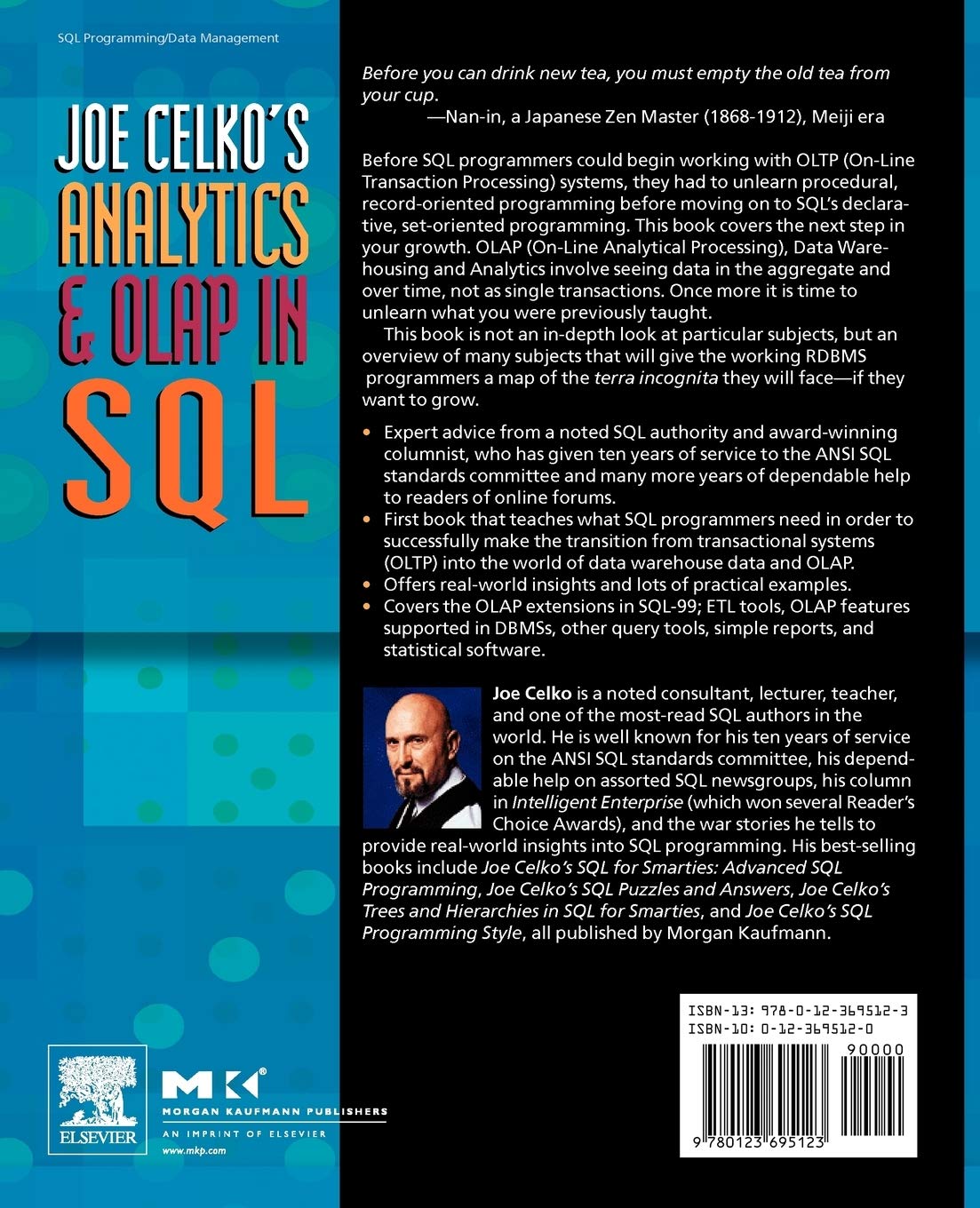 Joe Celko's Analytics and OLAP in SQL