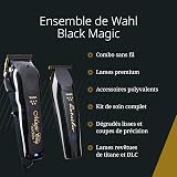 Wahl Cordless Barber Combo - Cordless Hair Clipper Combo - Black Magic Clip & Detailer Li - Titanium Knives, 100 Minutes Working Time - 2