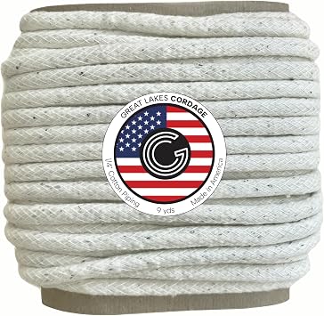 1/4" Cotton Piping Cord, Size 2 9 Yards