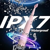 Vista 6 de 7AM2M Sonic Electric Toothbrush for Adults and Kids- High Power Rechargeable Toothbrushes with 8 Brush Heads,5 Adjustable Modes, Built-in 2-Minute