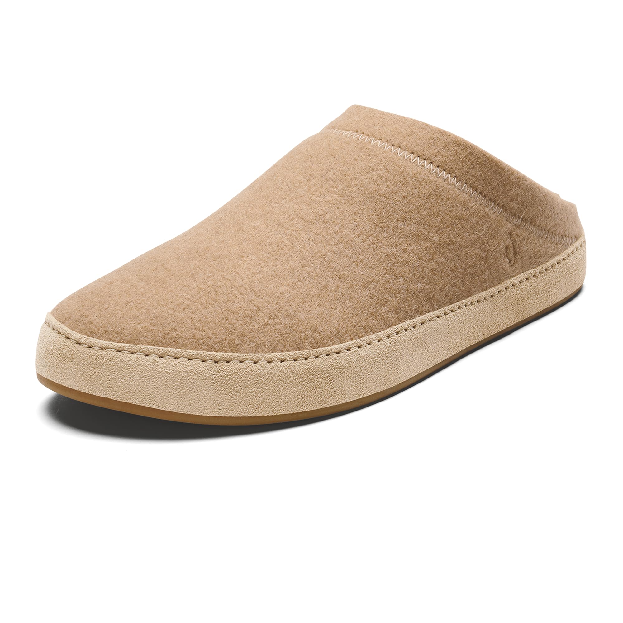 OLUKAI Hamani Hulu - Pantuflas de lana para hombre, suaves y cómodas con materiales de primera calidad, piel de oveja y fieltro italiano, para todo el día