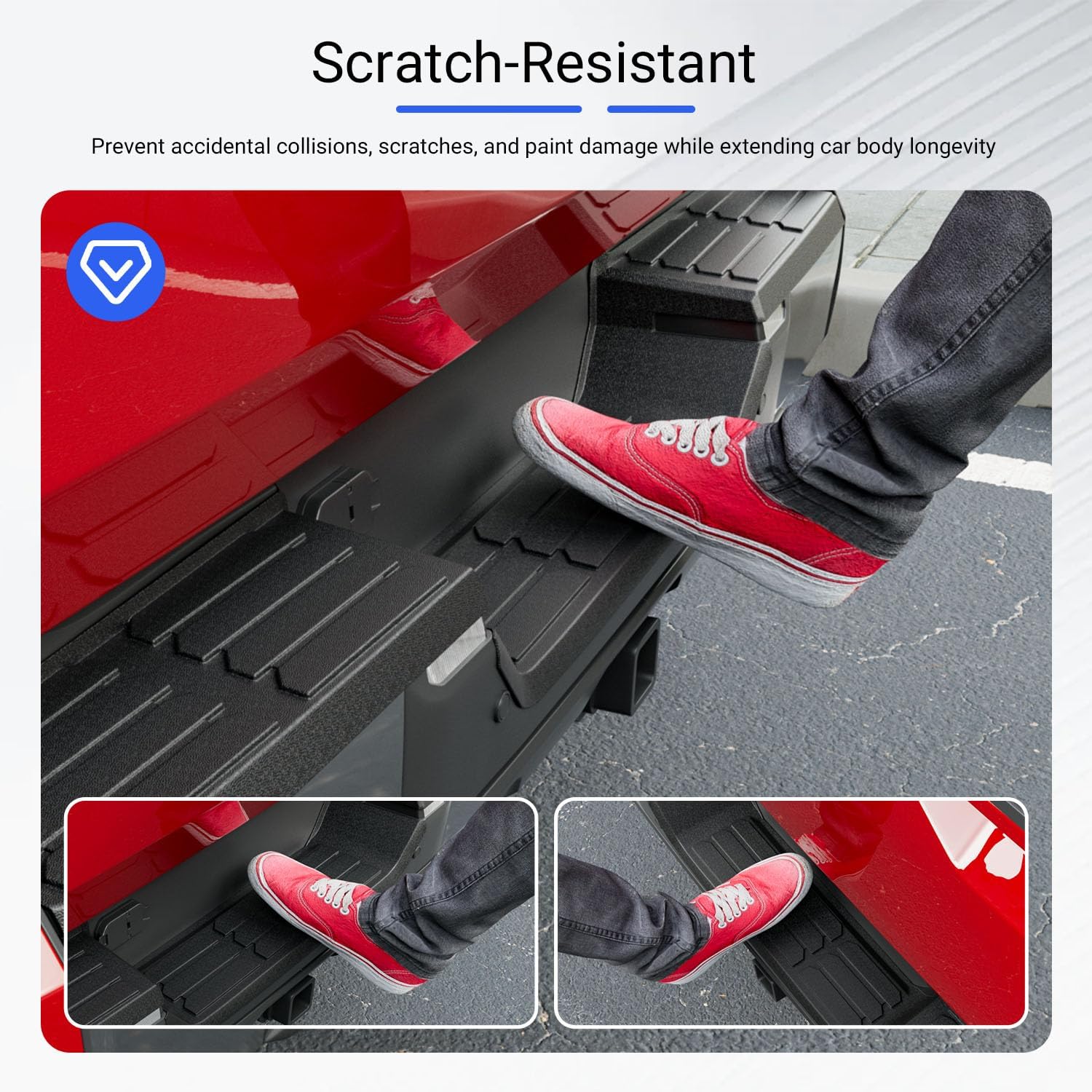 Rear Bumper Step Pad Compatible with 2022 2023 2024 2025 2026 Toyota Tundra Rear Door Entry Guard Replacement for 2022-2026 Toyota Tundra Accessories