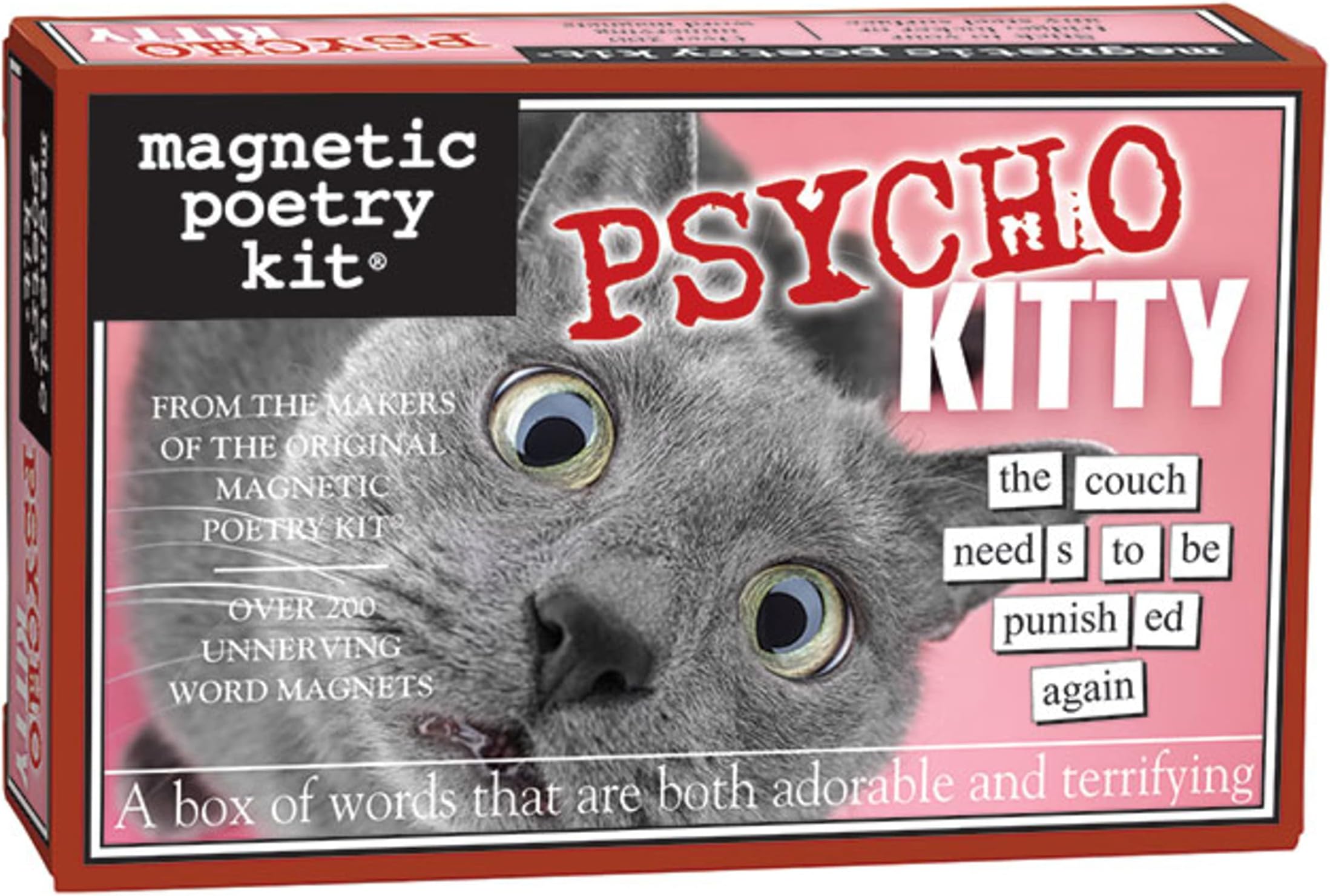 Magnetic Poetry Psycho Kitty Magnetic Word Kit