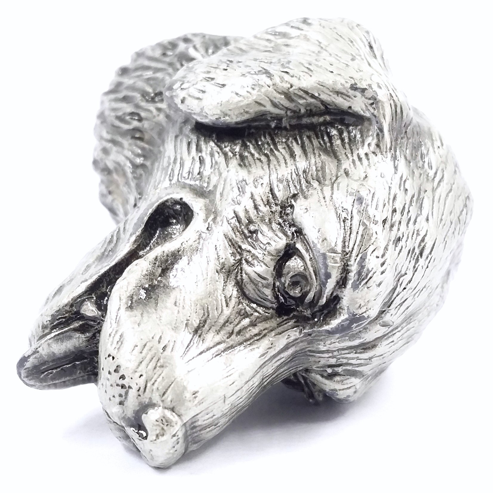 Kyien 6-Pack Metal Dog & Bone Cabinet Knobs – Antique Pewter, 1.57" X 1.97", For Drawers, Cupboards, Dressers & Closets