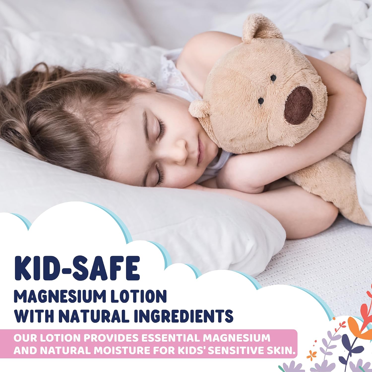 Magnesium Cream For Kids - Supports Sleep & Comfort with Aloe Vera, Shea Butter, Dandelion Root Extract & Lavender Scented - Made In USA - 4oz