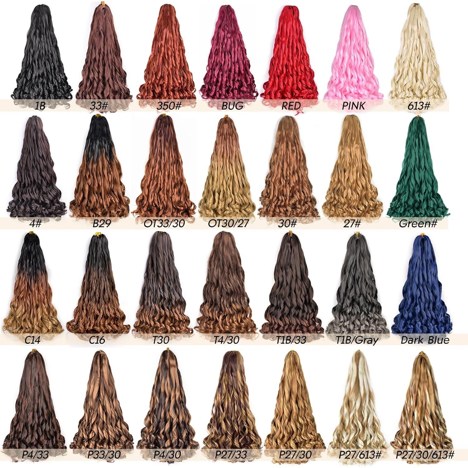 22Inch Pink French Curl Braiding Hair 8Packs Curl Braiding hair for Black Women Pre Stretched 75g/Pack Synthetic Bouncy Curly Hair Extensions (22 Inches,8 Packs,Pink)