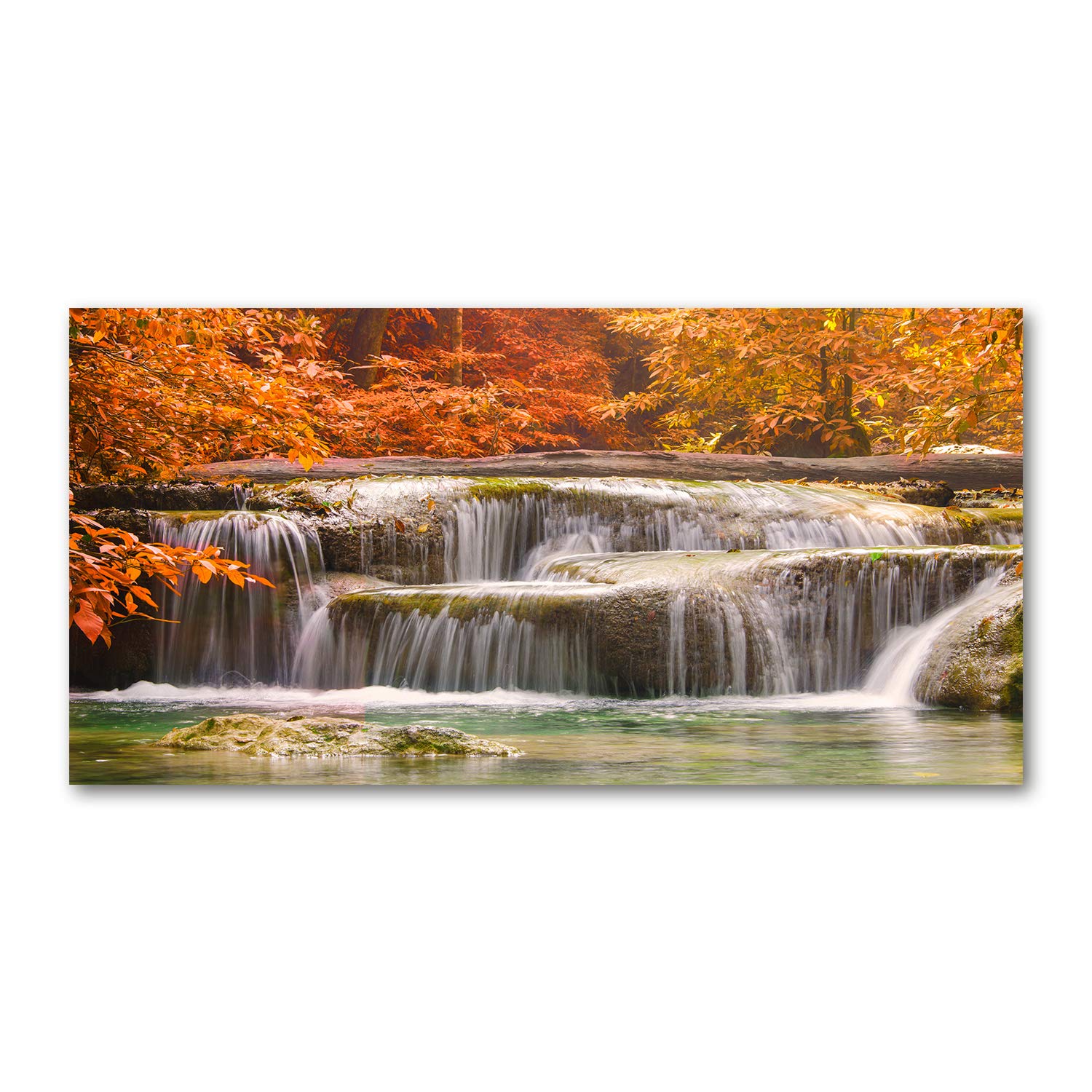 Image en verre plastique Tulup pour salon tableau cascade automne 120x60