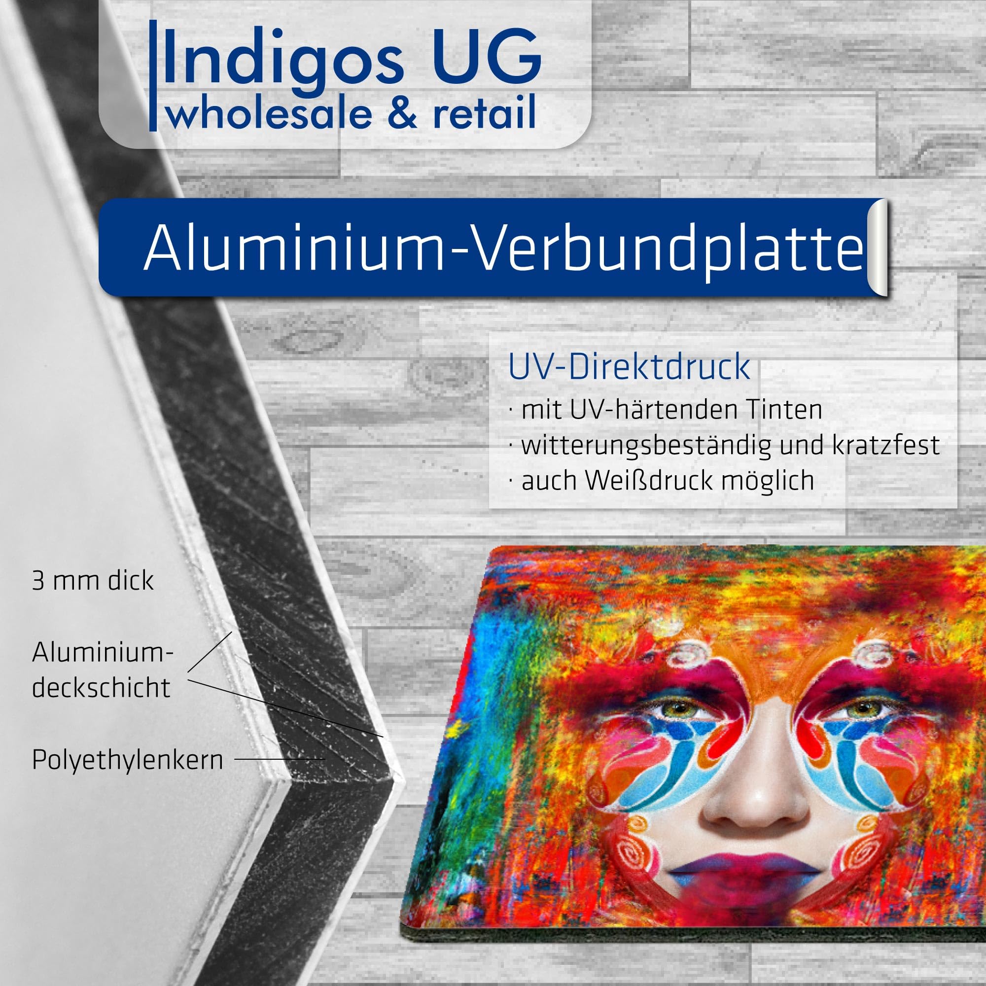 INDIGOS UG - Cartelli compositi in alluminio - Sicurezza - Avvertenza - Divieto di accesso - 420x594 - Hotel, azienda, protezione, KITA, medico, studio, appartamento