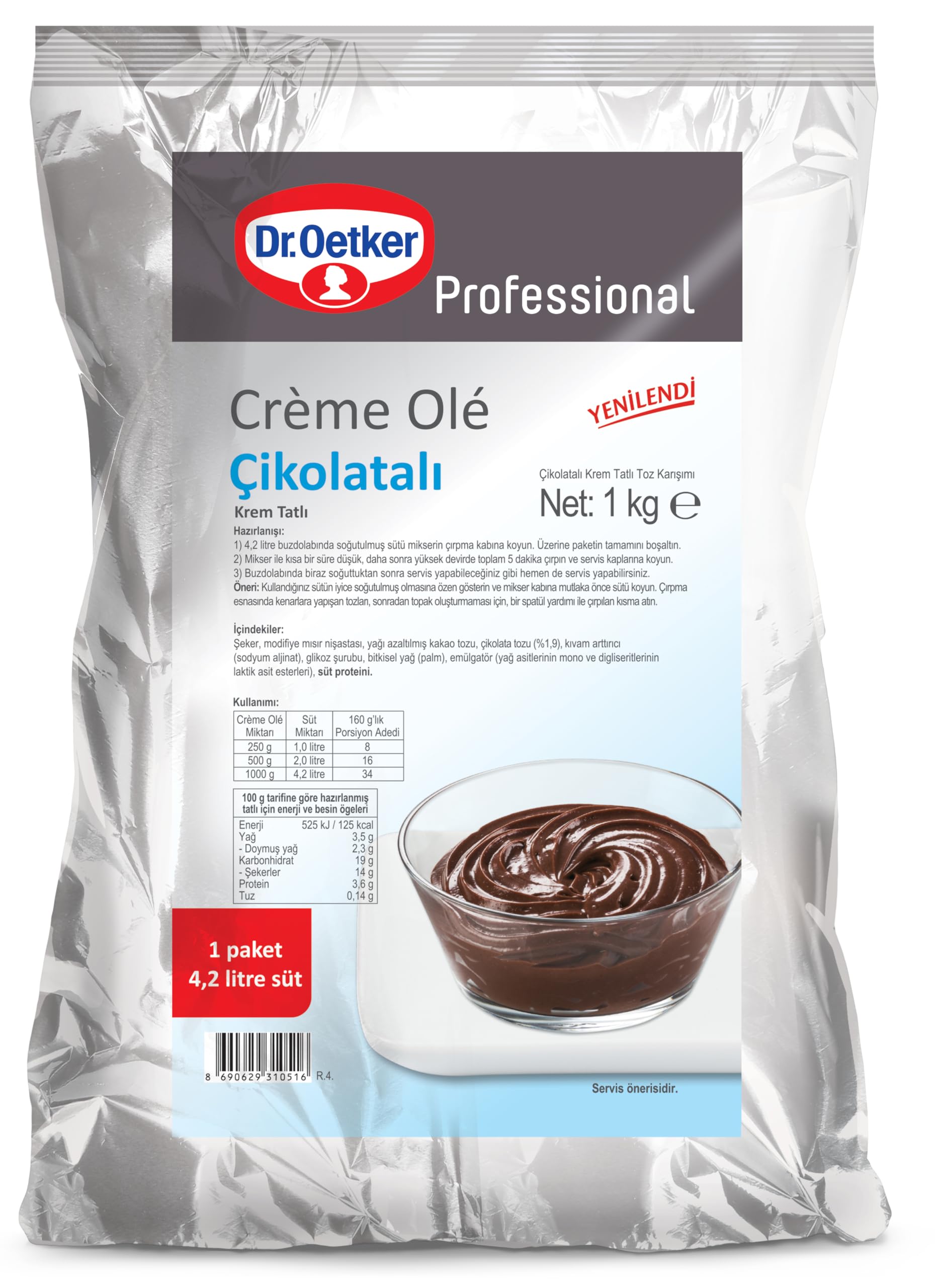Dr. Oetker Creme Ole Çikolatalı 1 Kg