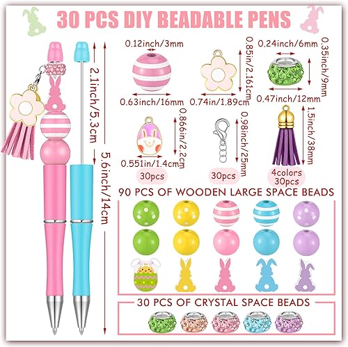 Miniatura 3 de Ladybug - Bolígrafos de cuentas de girasol, bolígrafos de plástico para cuentas, bolígrafos de cuentas surtidas, espaciadores de madera, cuentas