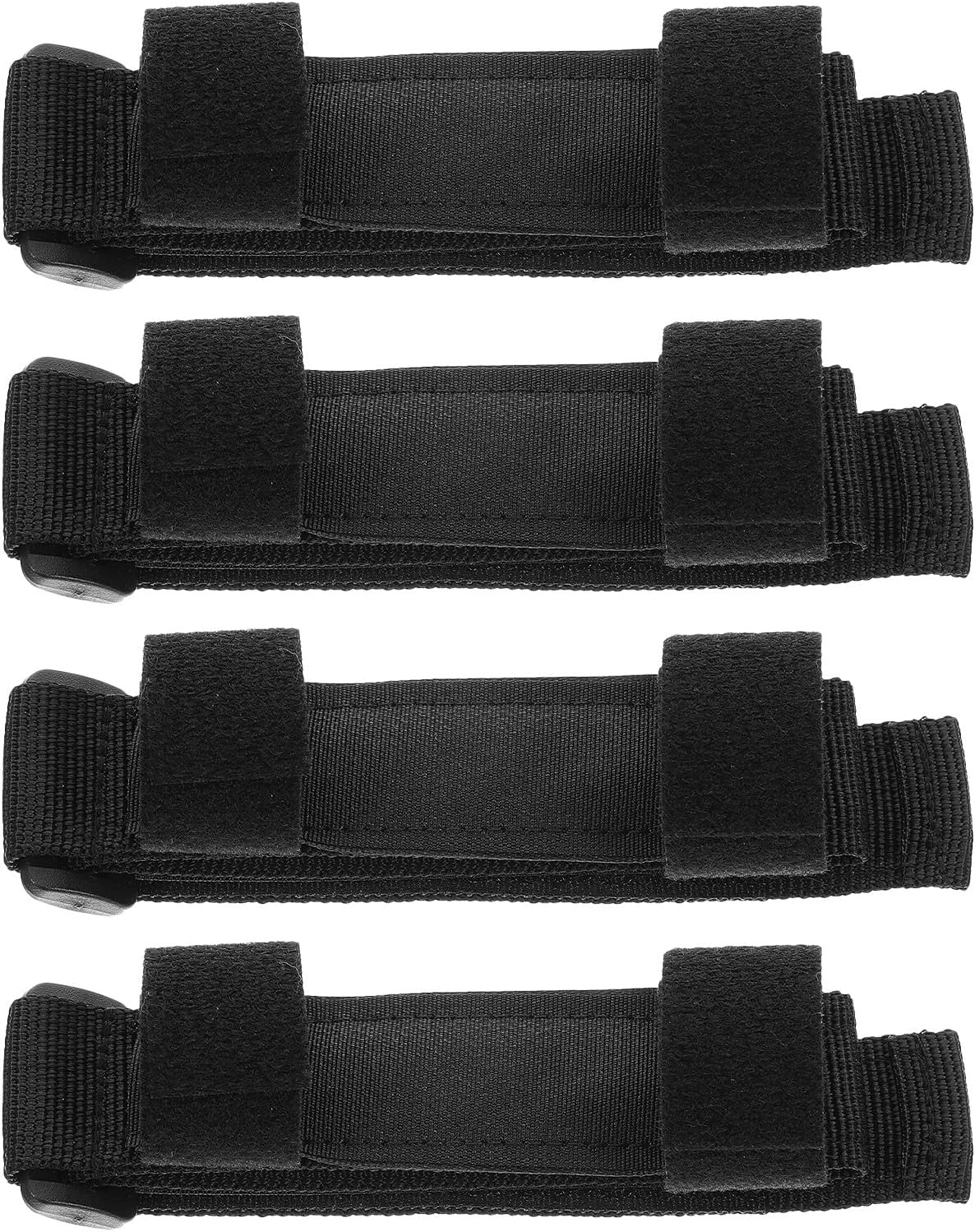KICHOUSE 4pcs Adaptive Utensil Strap: Universal Cuff Holder for Spoon & Fork - Adjustable Eating Aid for Seniors People with Limited Hand Mobility & Arthritis