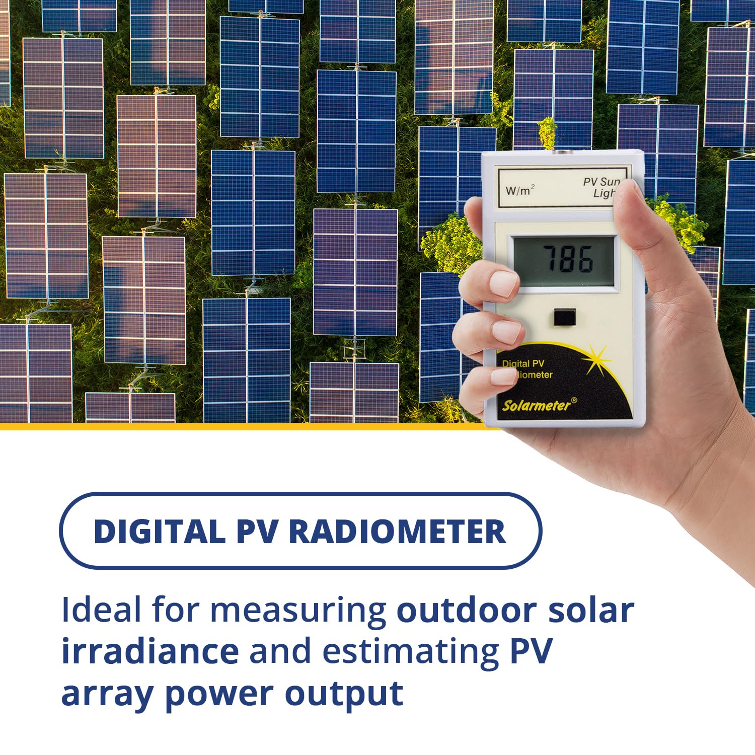 Snapklik.com : Model 10.0 Global Solar Power Meter, Digital PV ...
