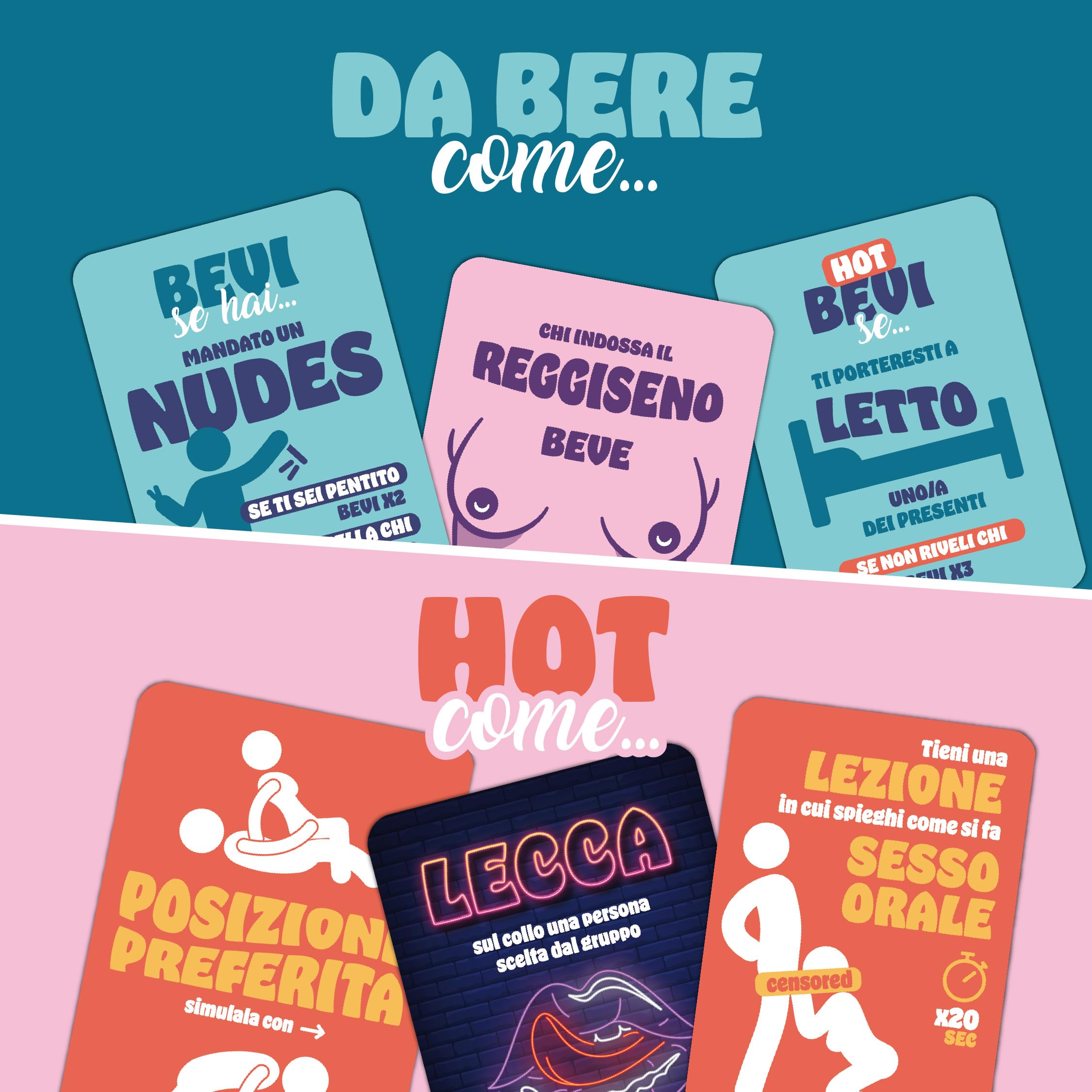 Gioco di Carte alcolico - L’originale - Party Game tra amici | +18 | Mazzo base 1° edizione - 60 carte - Edizione Italiana