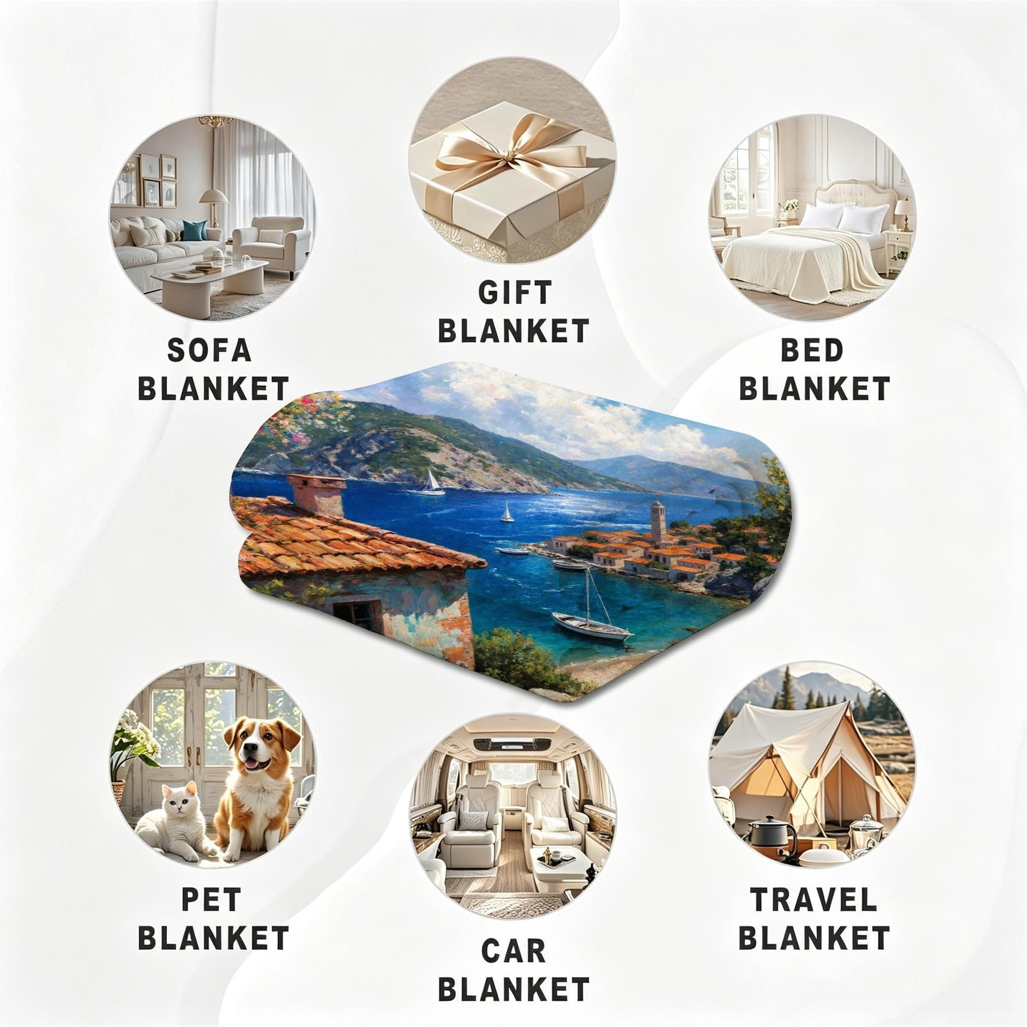 Manta 220x240 cm Girasol Franela Polar para Cama 135/150-A329